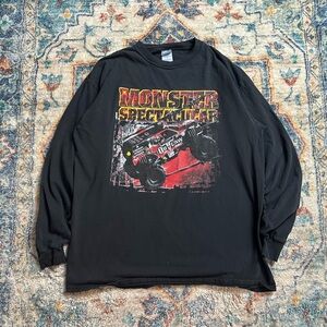 Vintage Monster Spectacular Outlaw Monster Truck Long Sleeve T-shirt